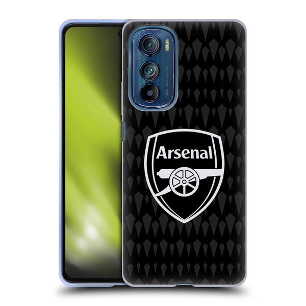 Arsenal FC 2023/24 Crest Kit Home Goalkeeper Soft Gel Case for Motorola Edge 30