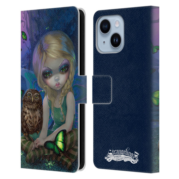 Strangeling Fairy Art Summer with Owl Leather Book Wallet Case Cover For Apple iPhone 14 Plus