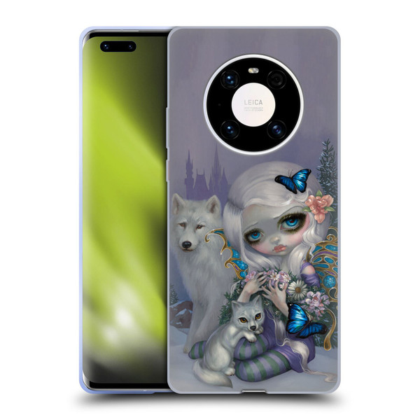 Strangeling Fairy Art Winter with Wolf Soft Gel Case for Huawei Mate 40 Pro 5G