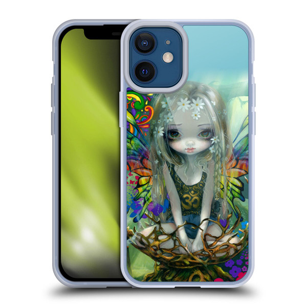 Strangeling Fairy Art Rainbow Winged Soft Gel Case for Apple iPhone 12 Mini