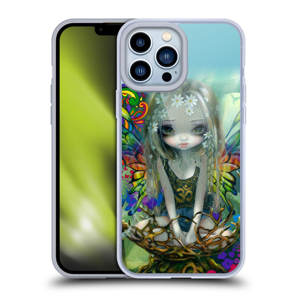 Strangeling Fairy Art Rainbow Winged Soft Gel Case for Apple iPhone 13 Pro Max