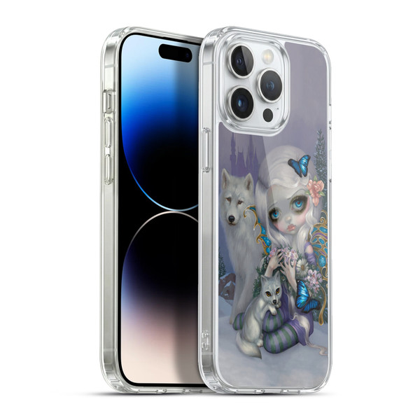 Strangeling Fairy Art Winter with Wolf Soft Gel Case for Apple iPhone 13 Pro Max & MagSafe