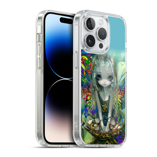 Strangeling Fairy Art Rainbow Winged Soft Gel Case for Apple iPhone 13 Pro & MagSafe
