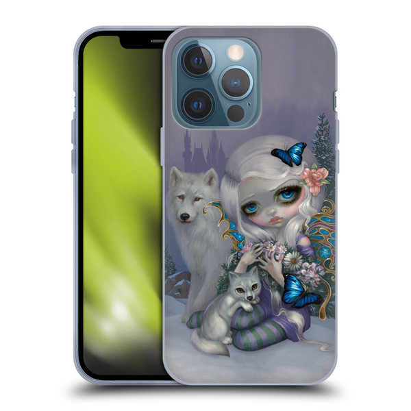 Strangeling Fairy Art Winter with Wolf Soft Gel Case for Apple iPhone 13 Pro