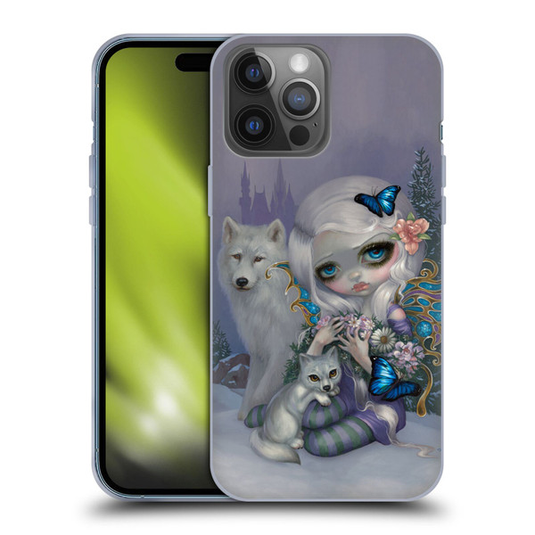 Strangeling Fairy Art Winter with Wolf Soft Gel Case for Apple iPhone 14 Pro Max