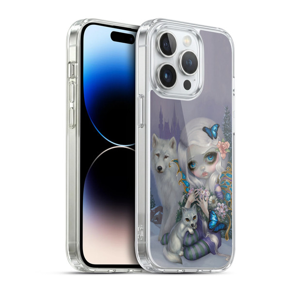 Strangeling Fairy Art Winter with Wolf Soft Gel Case for Apple iPhone 14 Pro & MagSafe