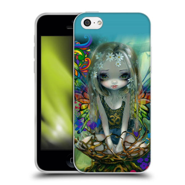 Strangeling Fairy Art Rainbow Winged Soft Gel Case for Apple iPhone 5c