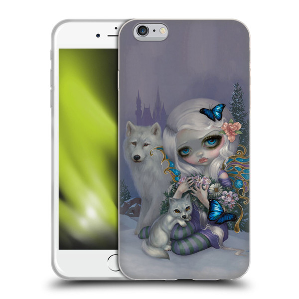 Strangeling Fairy Art Winter with Wolf Soft Gel Case for Apple iPhone 6 Plus / iPhone 6s Plus