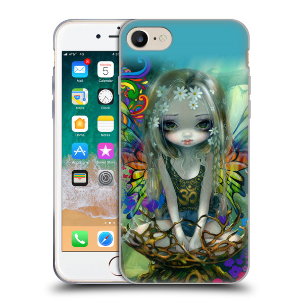 Strangeling Fairy Art Rainbow Winged Soft Gel Case for Apple iPhone 7 / 8 / SE 2020 & 2022
