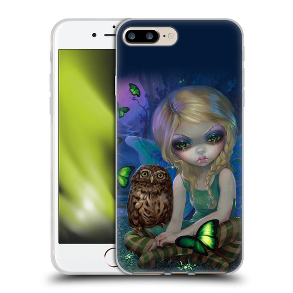 Strangeling Fairy Art Summer with Owl Soft Gel Case for Apple iPhone 7 Plus / iPhone 8 Plus