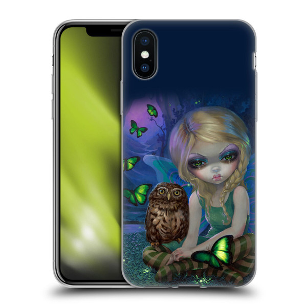 Strangeling Fairy Art Summer with Owl Soft Gel Case for Apple iPhone X / iPhone XS