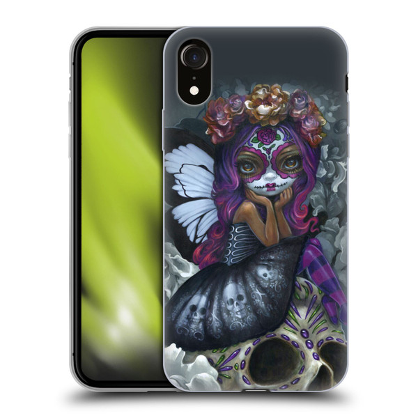 Strangeling Fairy Art Day of Dead Skull Soft Gel Case for Apple iPhone XR