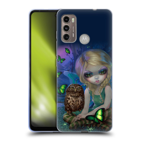 Strangeling Fairy Art Summer with Owl Soft Gel Case for Motorola Moto G60 / Moto G40 Fusion
