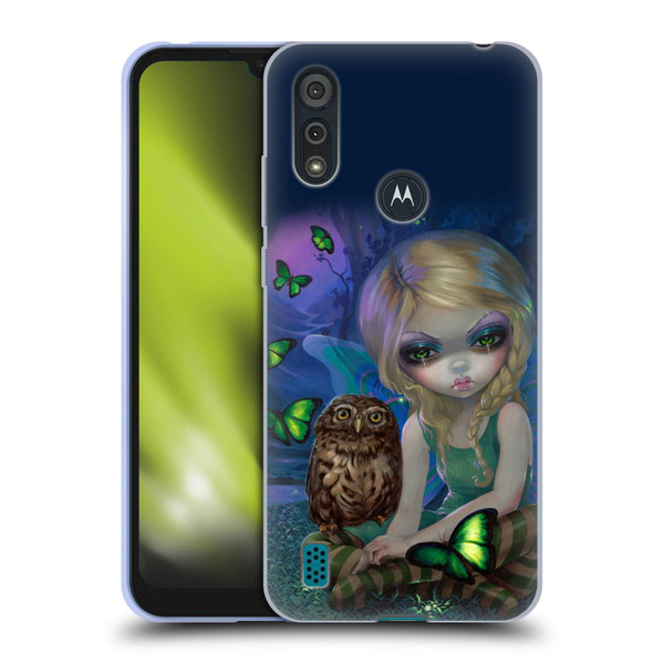 Strangeling Fairy Art Summer with Owl Soft Gel Case for Motorola Moto E6s (2020)