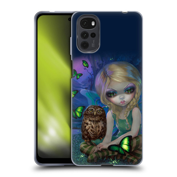 Strangeling Fairy Art Summer with Owl Soft Gel Case for Motorola Moto G22