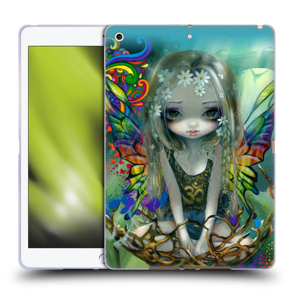 Strangeling Fairy Art Rainbow Winged Soft Gel Case for Apple iPad 10.2 2019/2020/2021
