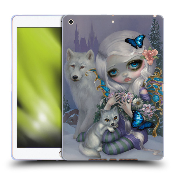 Strangeling Fairy Art Winter with Wolf Soft Gel Case for Apple iPad 10.2 2019/2020/2021