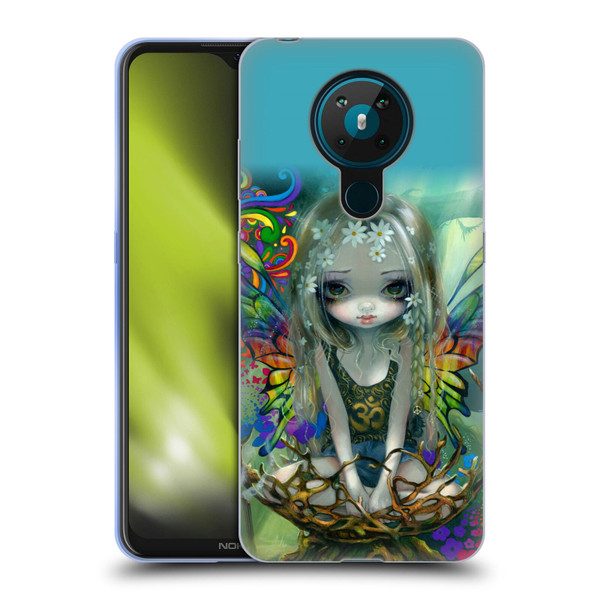 Strangeling Fairy Art Rainbow Winged Soft Gel Case for Nokia 5.3