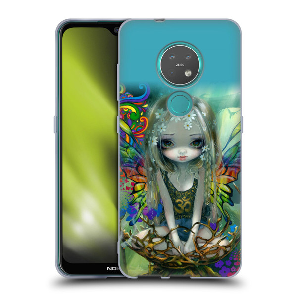 Strangeling Fairy Art Rainbow Winged Soft Gel Case for Nokia 6.2 / 7.2