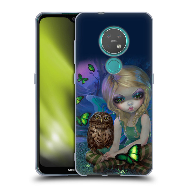 Strangeling Fairy Art Summer with Owl Soft Gel Case for Nokia 6.2 / 7.2