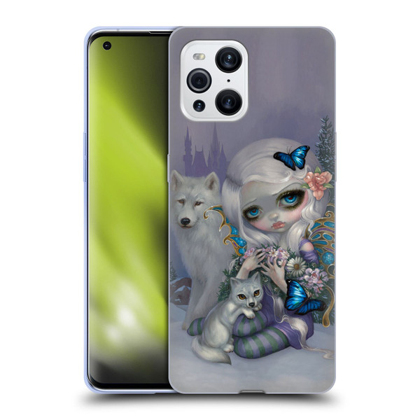 Strangeling Fairy Art Winter with Wolf Soft Gel Case for OPPO Find X3 / Pro