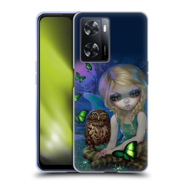 Strangeling Fairy Art Summer with Owl Soft Gel Case for OPPO A57s