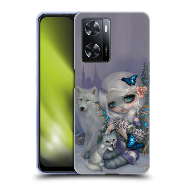 Strangeling Fairy Art Winter with Wolf Soft Gel Case for OPPO A57s