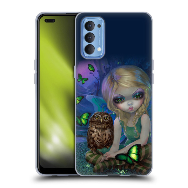 Strangeling Fairy Art Summer with Owl Soft Gel Case for OPPO Reno 4 5G