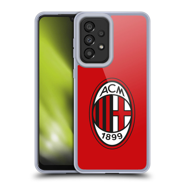 AC Milan Crest Full Colour Red Soft Gel Case for Samsung Galaxy A33 5G (2022)