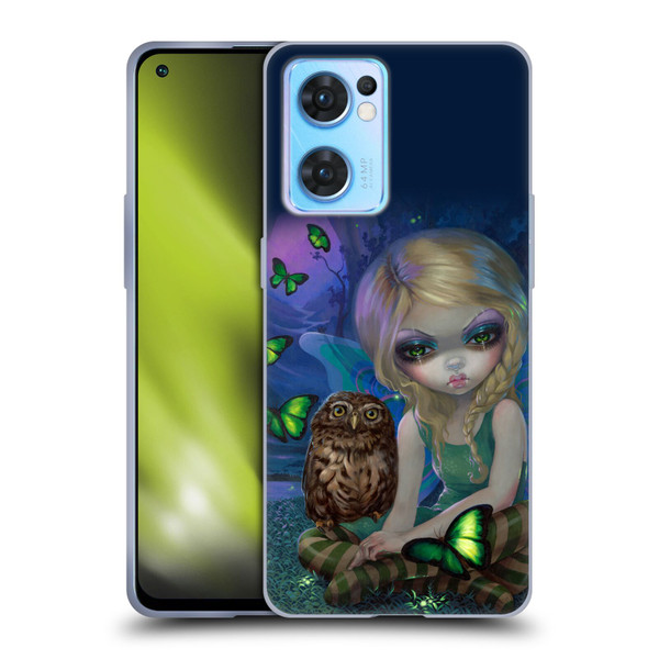 Strangeling Fairy Art Summer with Owl Soft Gel Case for OPPO Reno7 5G / Find X5 Lite