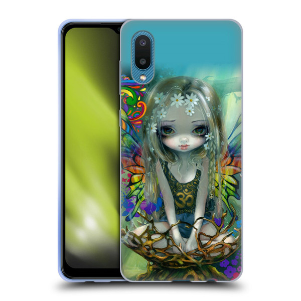 Strangeling Fairy Art Rainbow Winged Soft Gel Case for Samsung Galaxy A02/M02 (2021)