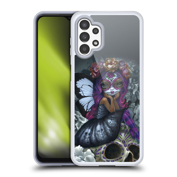 Strangeling Fairy Art Day of Dead Skull Soft Gel Case for Samsung Galaxy A13 (2022)