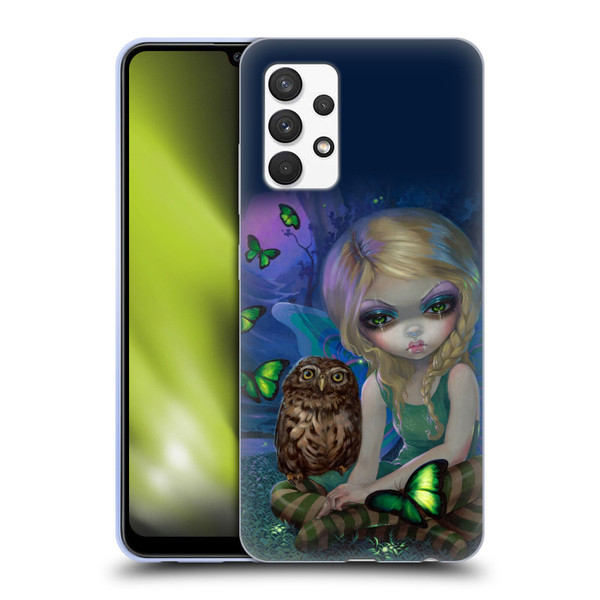 Strangeling Fairy Art Summer with Owl Soft Gel Case for Samsung Galaxy A32 (2021)