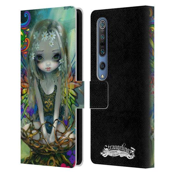 Strangeling Fairy Art Rainbow Winged Leather Book Wallet Case Cover For Xiaomi Mi 10 5G / Mi 10 Pro 5G