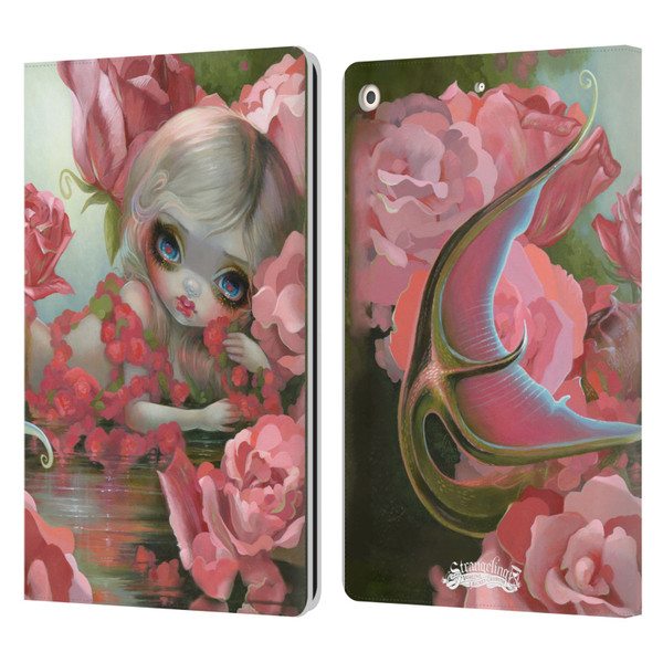 Strangeling Mermaid Roses Leather Book Wallet Case Cover For Apple iPad 10.2 2019/2020/2021