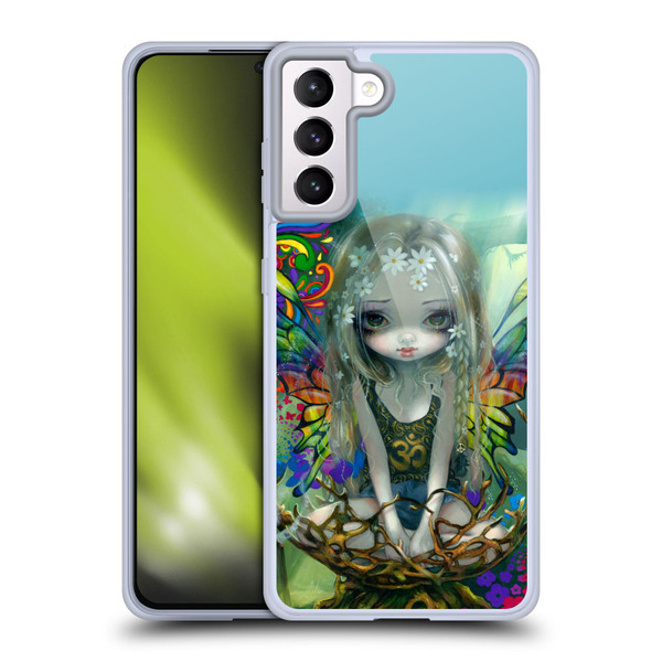Strangeling Fairy Art Rainbow Winged Soft Gel Case for Samsung Galaxy S21+ 5G