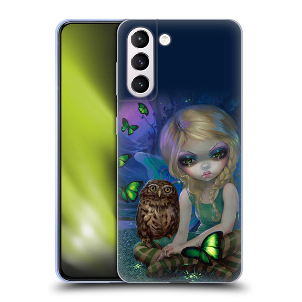 Strangeling Fairy Art Summer with Owl Soft Gel Case for Samsung Galaxy S21+ 5G