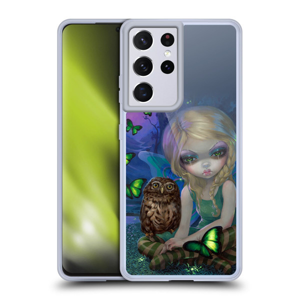 Strangeling Fairy Art Summer with Owl Soft Gel Case for Samsung Galaxy S21 Ultra 5G