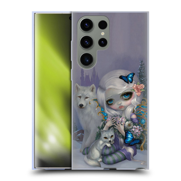 Strangeling Fairy Art Winter with Wolf Soft Gel Case for Samsung Galaxy S23 Ultra 5G