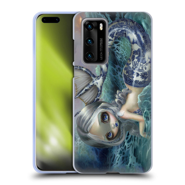 Strangeling Mermaid Blue Willow Tail Soft Gel Case for Huawei P40 5G