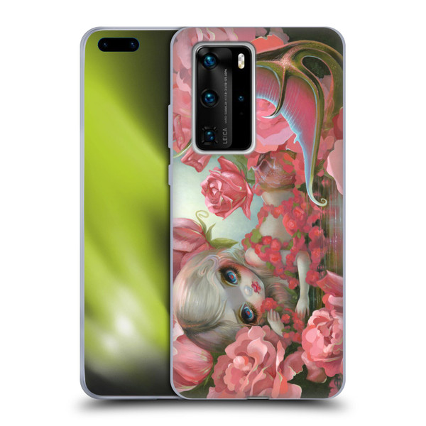 Strangeling Mermaid Roses Soft Gel Case for Huawei P40 Pro / P40 Pro Plus 5G