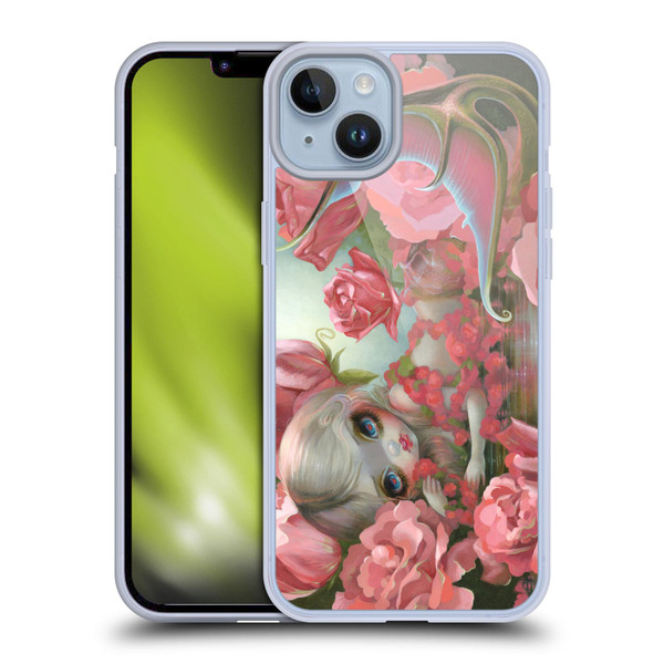 Strangeling Mermaid Roses Soft Gel Case for Apple iPhone 14 Plus