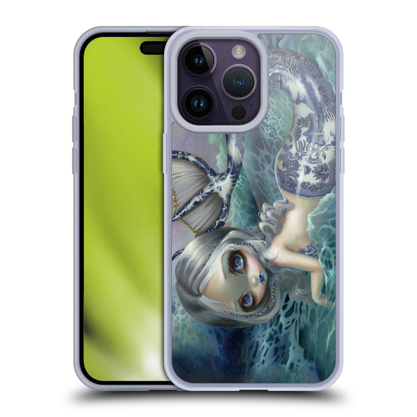Strangeling Mermaid Blue Willow Tail Soft Gel Case for Apple iPhone 14 Pro Max