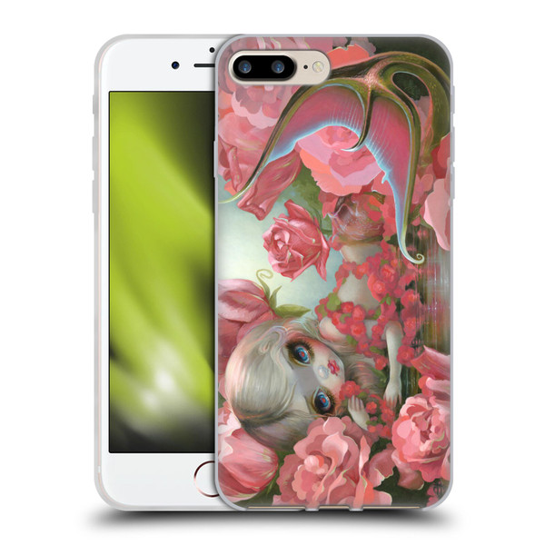 Strangeling Mermaid Roses Soft Gel Case for Apple iPhone 7 Plus / iPhone 8 Plus