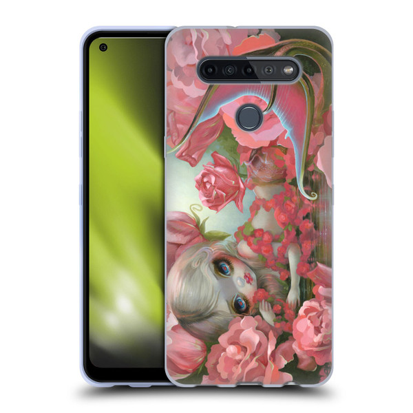 Strangeling Mermaid Roses Soft Gel Case for LG K51S