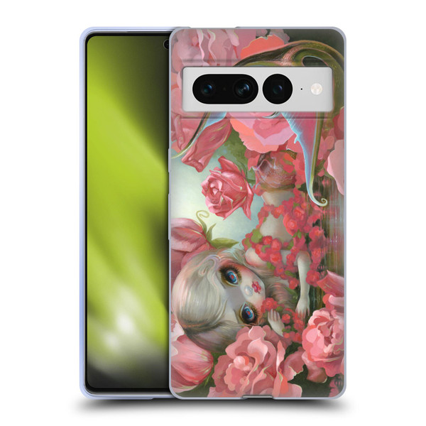 Strangeling Mermaid Roses Soft Gel Case for Google Pixel 7 Pro