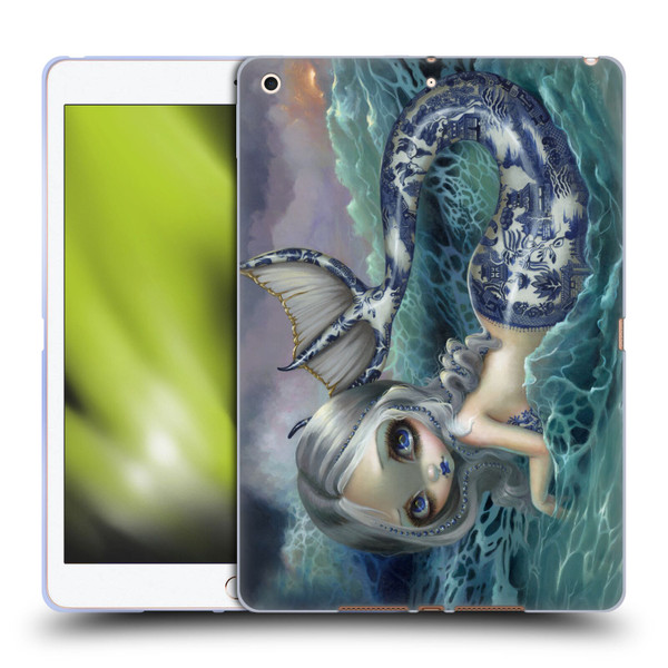 Strangeling Mermaid Blue Willow Tail Soft Gel Case for Apple iPad 10.2 2019/2020/2021