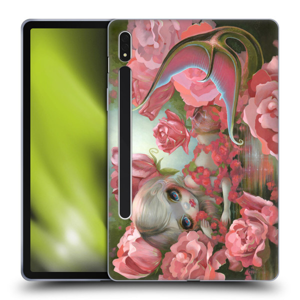 Strangeling Mermaid Roses Soft Gel Case for Samsung Galaxy Tab S8
