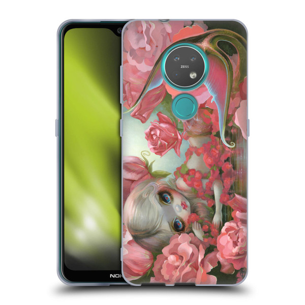 Strangeling Mermaid Roses Soft Gel Case for Nokia 6.2 / 7.2