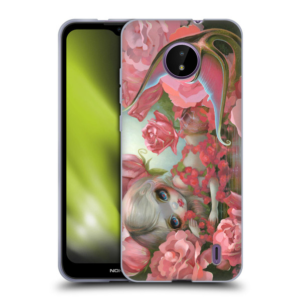 Strangeling Mermaid Roses Soft Gel Case for Nokia C10 / C20
